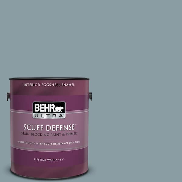 BEHR ULTRA 1 gal. #540F-4 Shale Gray Extra Durable Eggshell Enamel Interior Paint & Primer