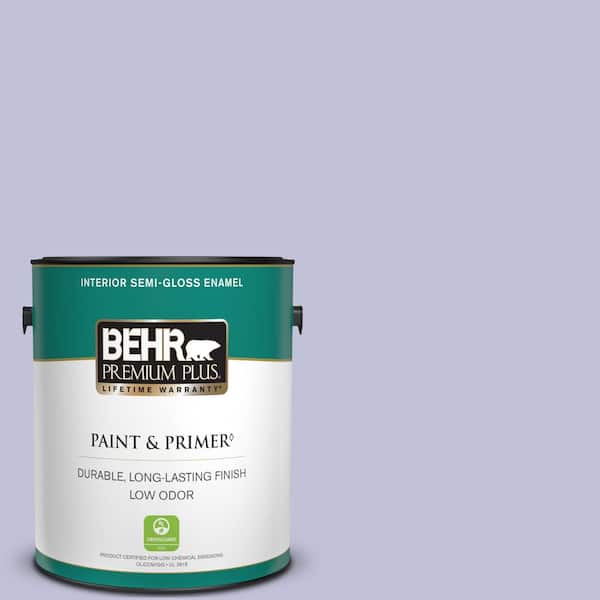 BEHR PREMIUM PLUS 1 gal. #M550-3 Foxglove Semi-Gloss Enamel Low Odor Interior Paint & Primer