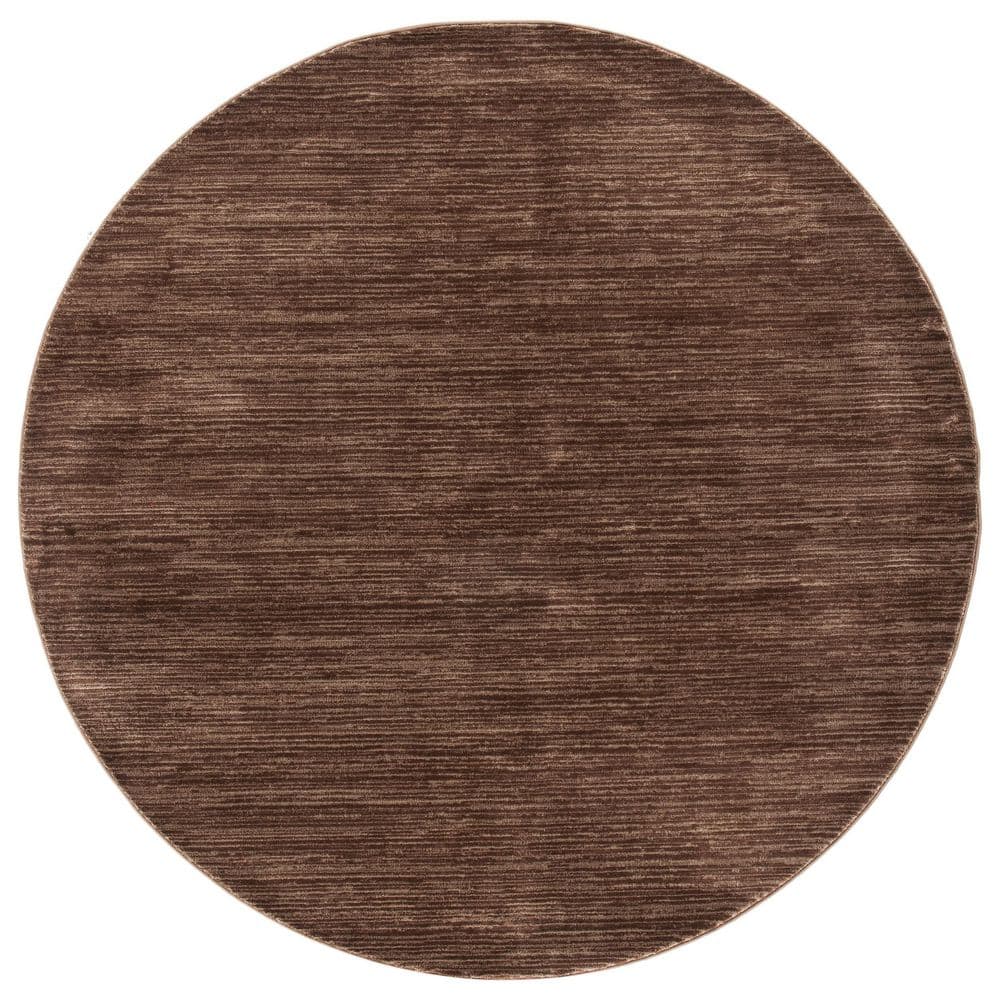 Vision Brown 8 ft. x 8 ft. Solid Marle Round Area Rug price history on PriceWatchPro