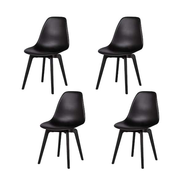 Lagoon Heron Black Dining Chair Set Of, Grey Dining Chairs Set Of 4 Ikea