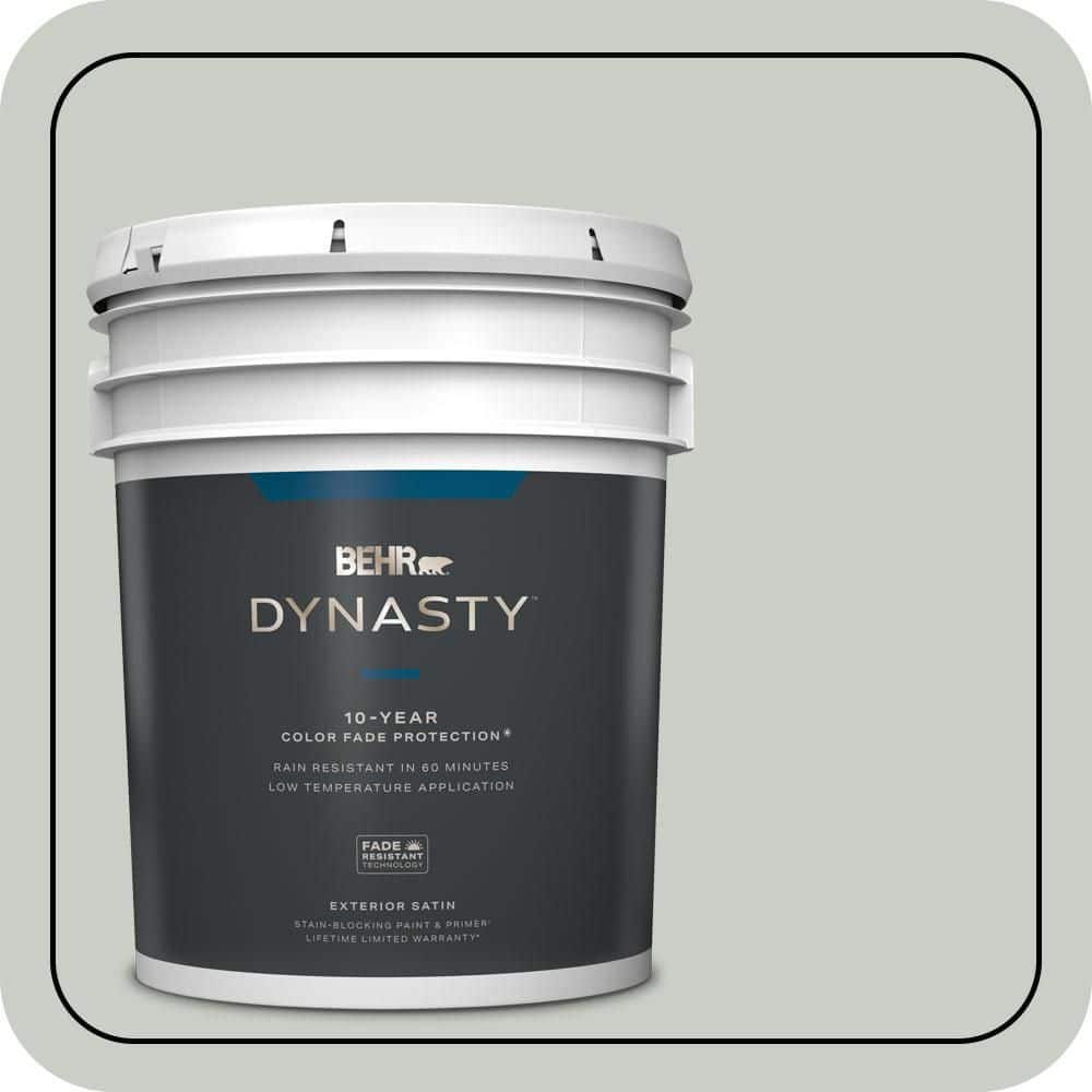 5 gal. #PWL-89 Silver Setting Satin Enamel Exterior Stain-Blocking Paint & Primer price history on PriceWatchPro