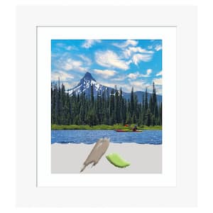 Basic White Wood Picture Frame Opening Size 20x24 in. (Matted To 16x20 in.)
