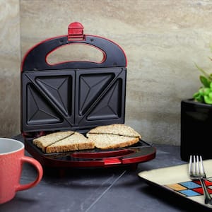 Electric Sandwich Grill in Red