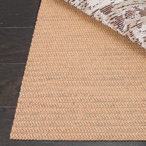 Grid Beige 5 ft. x 8 ft. Non-Slip Synthetic Rubber Rug Pad