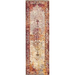 Veronica Oriental Persian Rust 3 ft. x 8 ft. Runner Rug