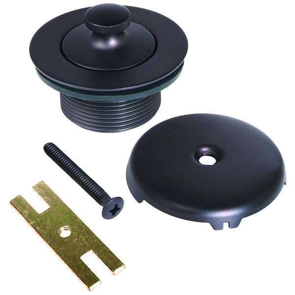 BrassCraft Lift & Turn Drain Kit with One Hole Faceplate, 1.5 in. IPS Coarse Thread, Bracket and Screw in Oil Rubbed Bronze