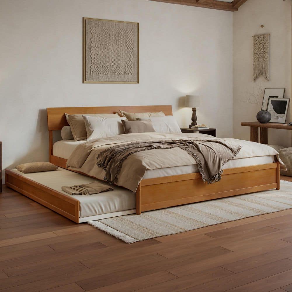 Reviews for AFI Norla Light Toffee Natural Bronze Wood Frame King