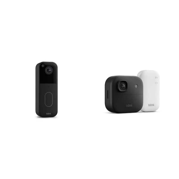 Wireless Video Doorbell (HD View, 2-Way Talk) and 2K Resolution Wireless Security Camera with Sync Module Core, 1-Camera