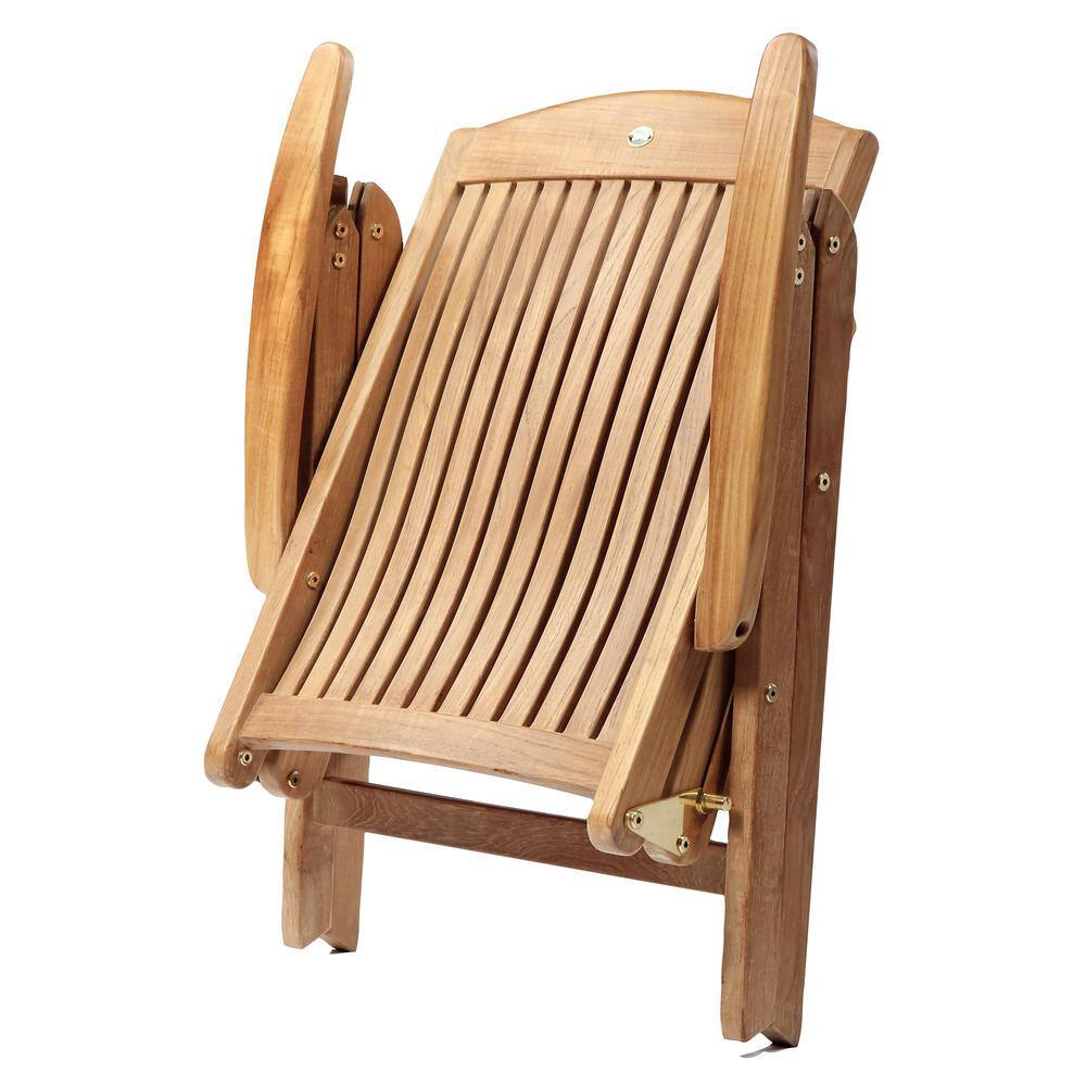 Colorado Teak Wood Recliner Chair with Armrests