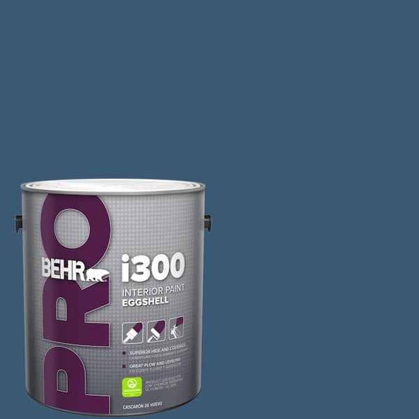 BEHR PRO 1 gal. #M500-6 Express Blue Eggshell Interior Paint