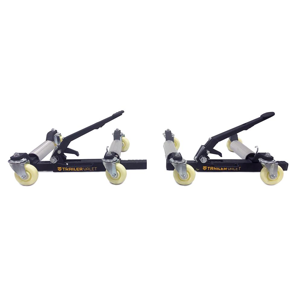 Wheel Dolly Mover Set with Signature Black Wrinkle Powder Coat for Moving Trailers and Autos