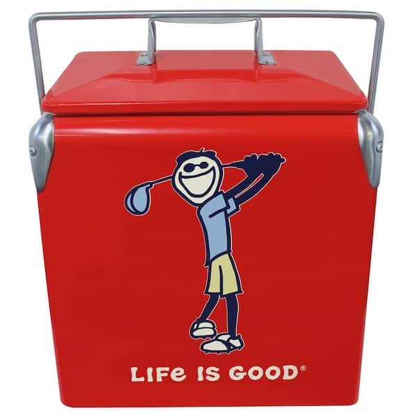 Life Is Good 14 qt. Jake Golf Carry Chest Cooler Red
