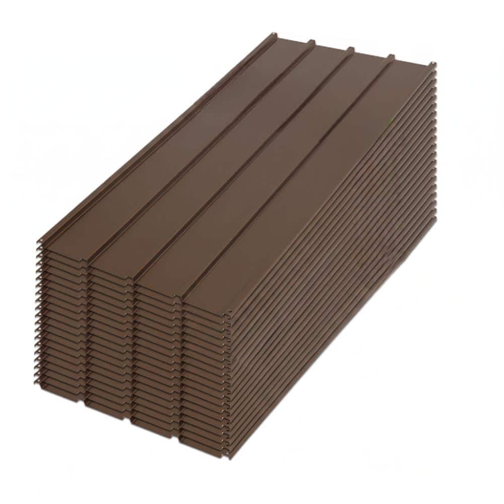 20 Pcs Brown Metal Roofing Panels Siding Panels with Steel Screws for Pergola, Gazebo, Shed, 3.54 ft x1.64 ft price history on PriceWatchPro