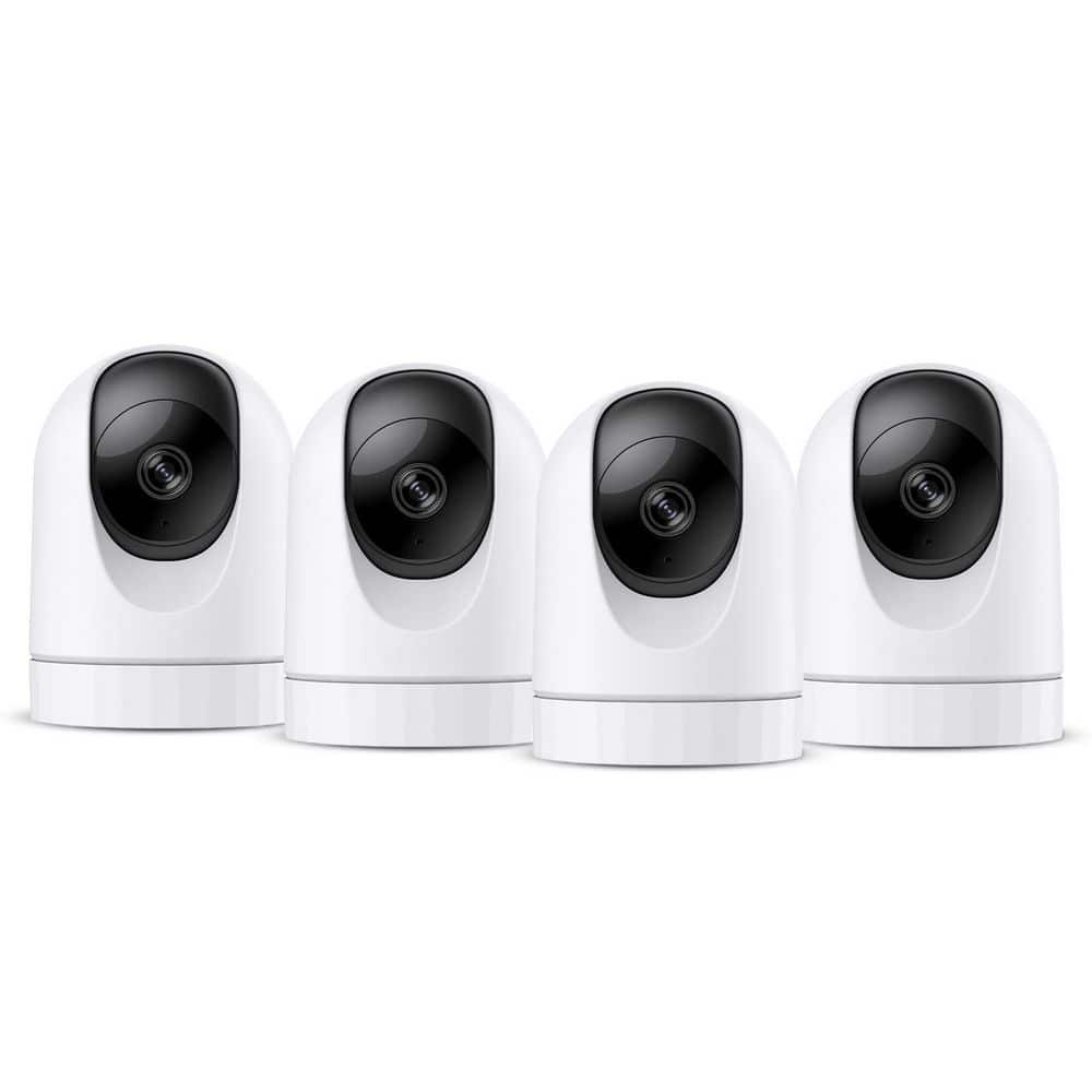 2K Wired Indoor Security Camera with 360° View, Motion Detection, 2-Way Audio, SD Card Storage, 24/7 Recording, 4-Pack price history on PriceWatchPro