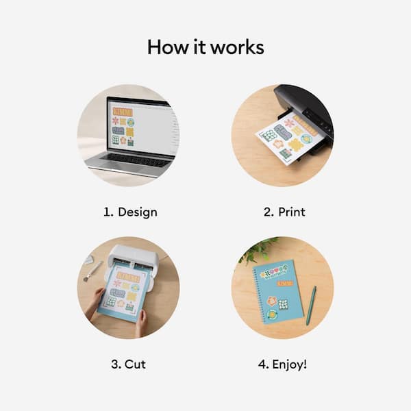 Cricut Joy Xtra Die Cutting Machine Bundle with Sticker Making