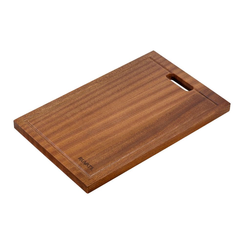 Ruvati Mahogany 17" Rectangular Wood Cutting Board