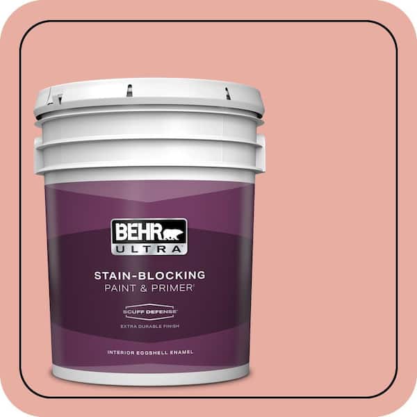 BEHR ULTRA 5 gal. #180C-3 Rose Linen Extra Durable Eggshell Enamel Interior Paint & Primer