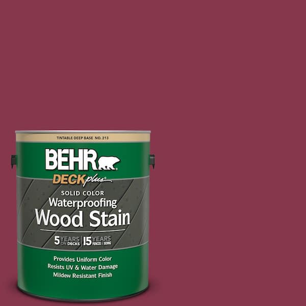 BEHR DECKplus 1 gal. #PPU1-12 Bolero Solid Color Waterproofing Exterior Wood Stain