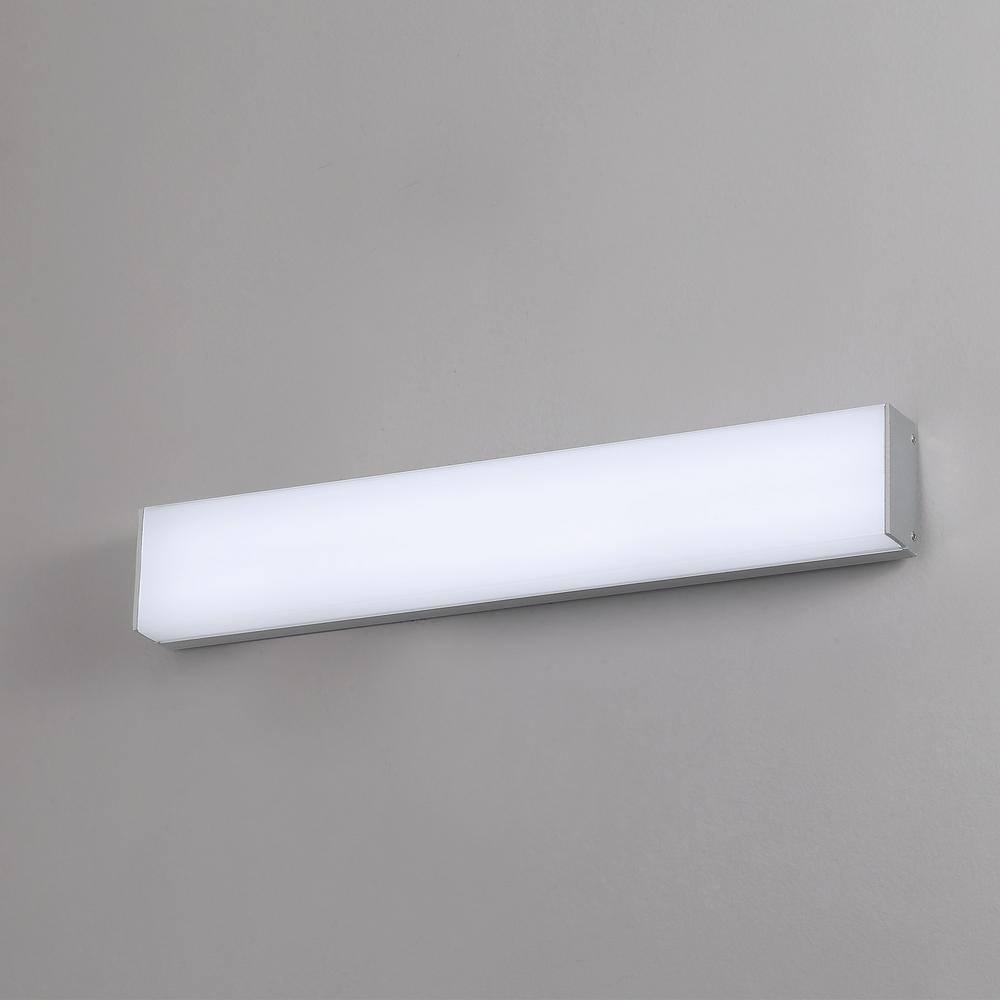 White Aluminum LED Bath Vanity Wall Light