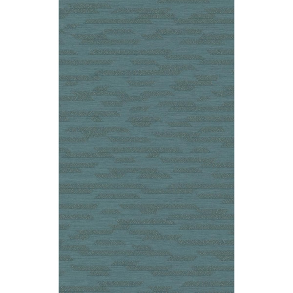 Walls Republic Blue Abstract Geometric Motif Printed Non-Woven Non-Pasted Textured Wallpaper 57 sq. ft.
