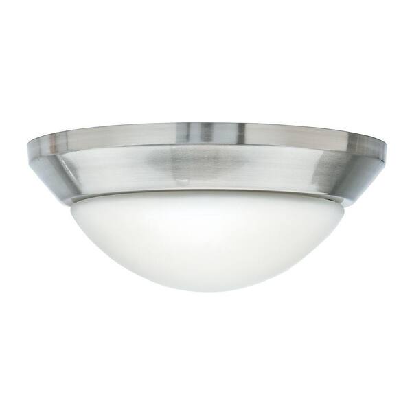 Casablanca Incandescent Brushed Nickel Globe Fixture with Cased White Glass