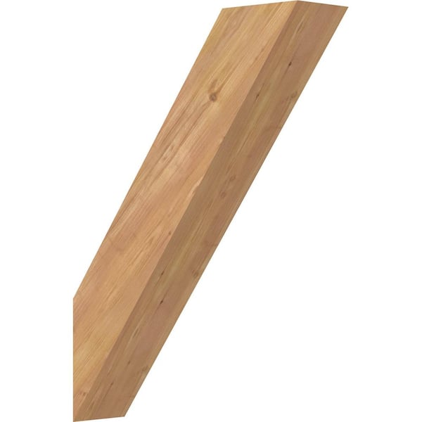 Ekena Millwork 5 1/2"W x 22"D x 30"H Traditional Smooth Knee Brace, Western Red Cedar