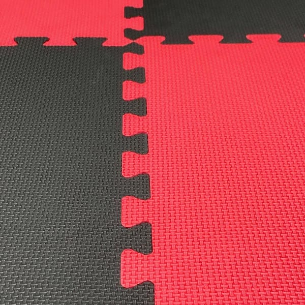 Premium Red 24 in. W x 24 in. L Foam Kids and Gym Interlocking Tiles (58.1 sq. ft.) (15-Pack)