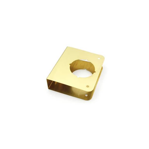 First Watch Security 2-3/8 in. x 1-3/8 in. Solid Brass Door Reinforcer