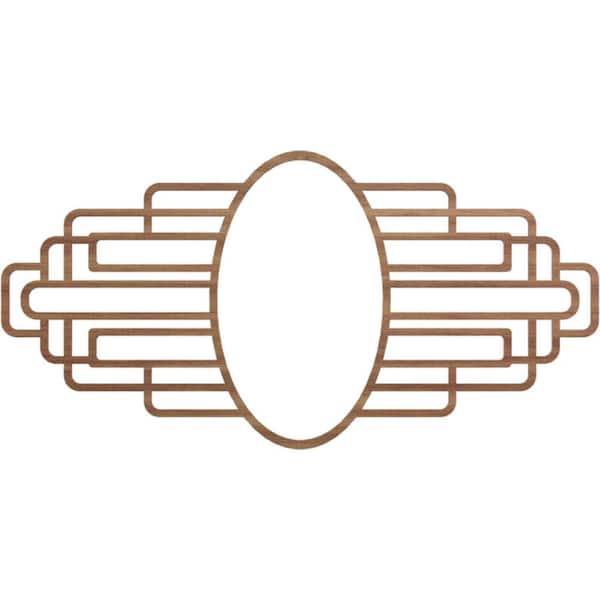 Ekena Millwork 28 in. x 14 in. x 0.375 in. Wood Medallion