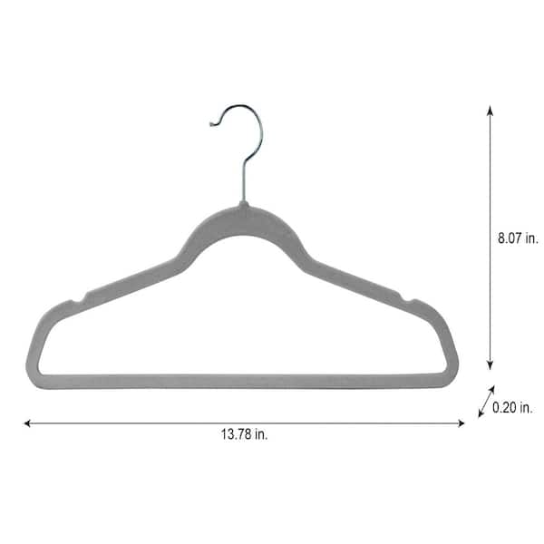 Closet Complete 50 Pack 'Heather Look' Velvet hangers - Heather