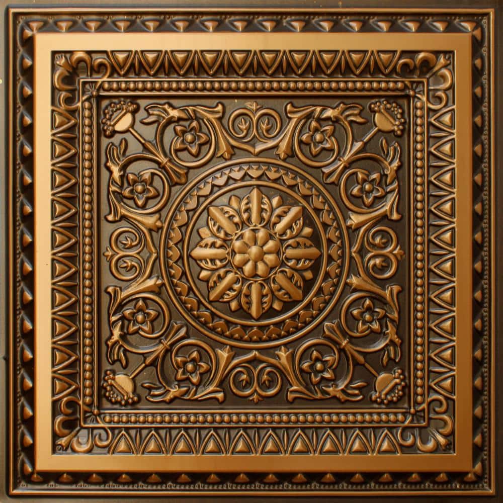 Falkirk Perth Antique Gold 2 ft. x 2 ft. Decorative Victorian Glue Up or Lay In Ceiling Tile (200 sq. ft./case) price history on PriceWatchPro