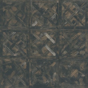 Kings Forest Lattice Black 17-5/8 in. x 17-5/8 in. Ceramic Floor and Wall Tile (10.95 sq. ft./Case)