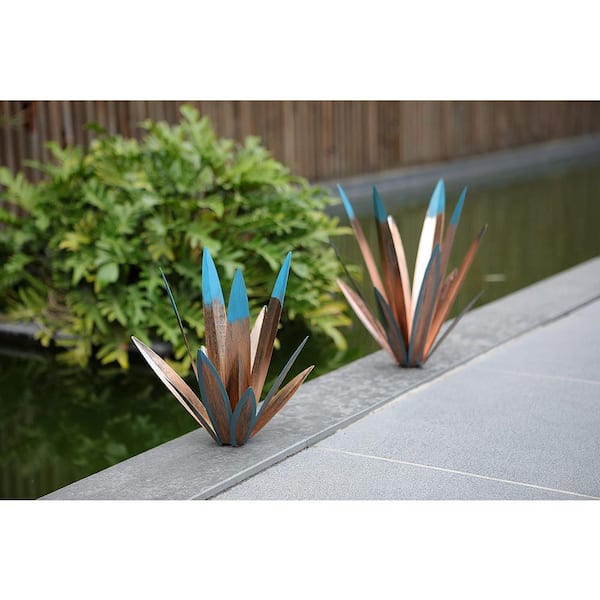 Cubilan 3 Large Rustic Tequila Agave Metal Sculpture: DIY Garden