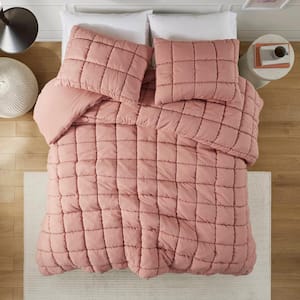 Dream Puff Rose Microfiber King/Cal King Comforter Set