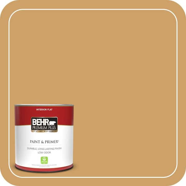 BEHR PREMIUM PLUS 1 qt. #MQ2-16 Summer in the City Flat Low Odor Interior Paint & Primer