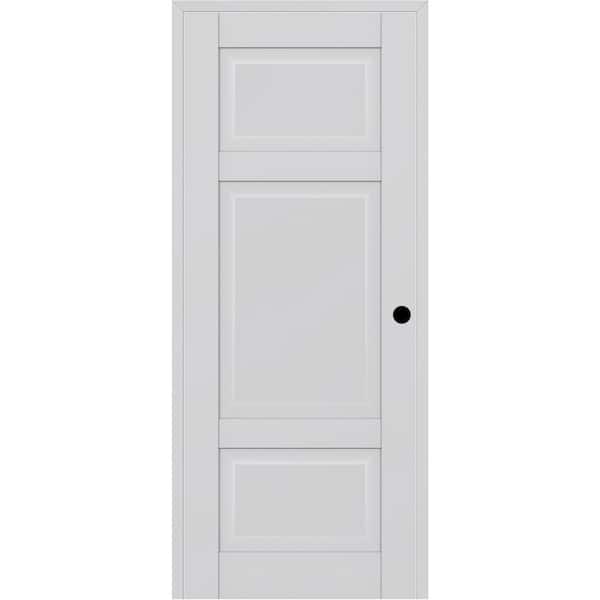 Belldinni CA 3 DIY-Friendly 24 in. x 96 in. Left Hand Primed Solid Composite Core Wood Single Prehung Interior Door