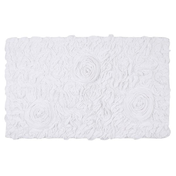 HOME WEAVERS INC Allure Collection 21 in. x 34 in. Orange Cotton Bath Rug  BALL2134CO - The Home Depot