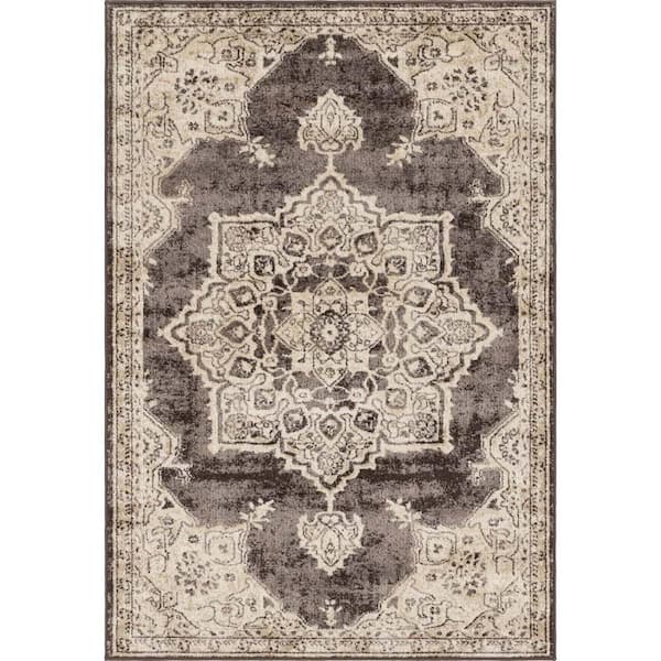 Unique Loom Utopia Helios Brown 4' 0 x 6' 0 Area Rug