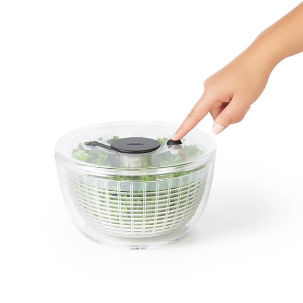 OXO Good Grips Little Herb and Salad Spinner with Pump 1045409 - The Home  Depot
