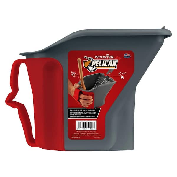 1 qt. Pelican Hand-Held Pail, 1-qt. Pelican Liner (3-Pack) and 2 in. Shortcut Polyester Angle Sash Brush