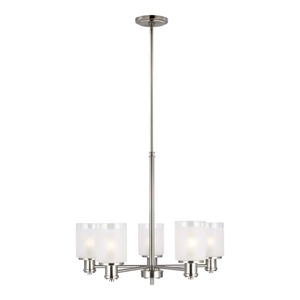 Generation Lighting Norwood 5Light Brushed Nickel Classic Transitional