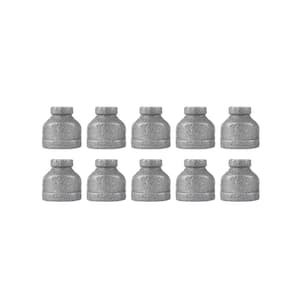 1/2 in. x 1/8 in. Black Iron Reducing Coupling (10-Pack)