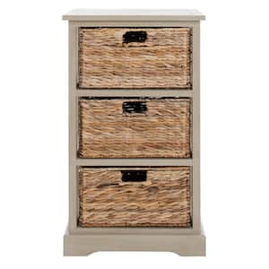 Halle 3-Drawer Rustic Gray Chest