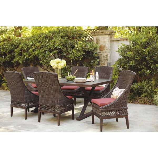 hampton bay woodbury patio set