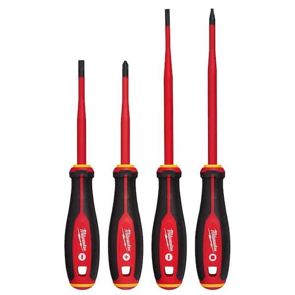Milwaukee 1000V Insulated Slim Tip Screwdriver Set (4-Piece) 48-22