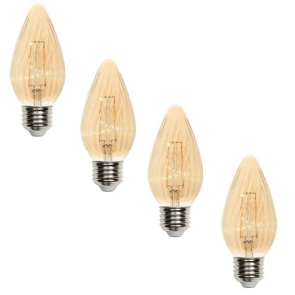 Westinghouse 25W Equivalent Amber F15 Dimmable Filament LED Light Bulb (4-Pack)