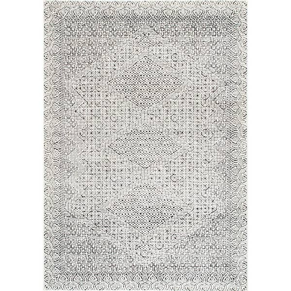 Home Decorators Collection Mozaik Tribal Light Gray 12 ft. x 15 ft. Area Rug