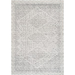 Mozaik Tribal Light Gray 8 ft. x 10 ft. Area Rug