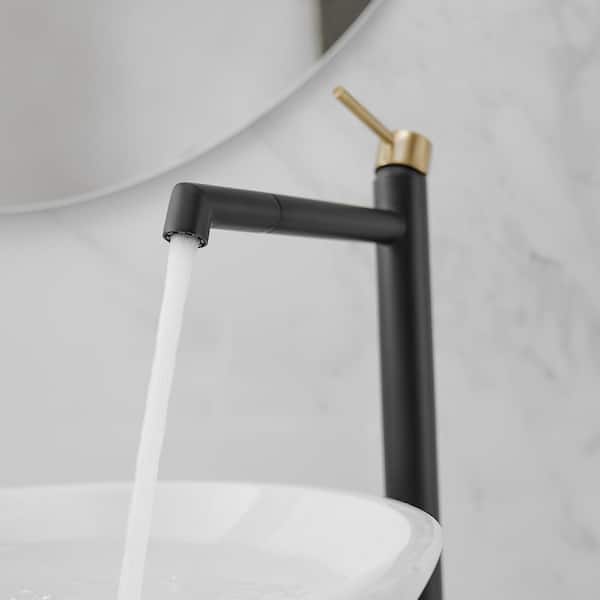 BWE Single Hole Single Handle Bathroom Vessel Sink Faucet With