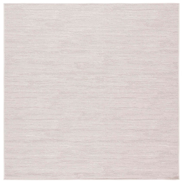 Lakeside Beige 7 ft. x 7 ft. 2-Toned Solid Indoor/Outdoor Square Area Rug